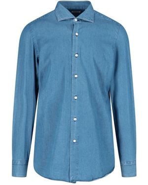 Finamore 1925 Shirts - Blue