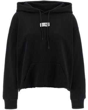 MM6 by Maison Martin Margiela 'Numeric Signature Mm6' Hoodie - Black