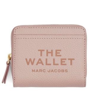 Marc Jacobs The Leather Mini Compact Wallet - Pink