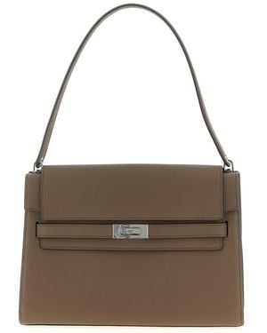Tory Burch 'Lee Radziwill' Large Shoulder Bag - Brown