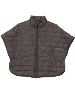 Brunello Cucinelli Shortsleeves Down Jacket - Grey