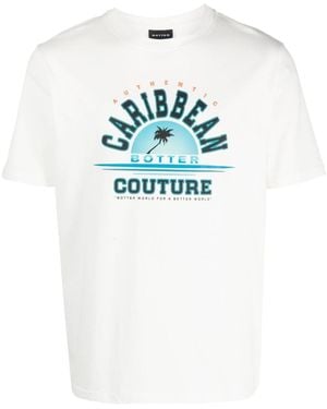 BOTTER Printed Organic Cotton T-Shirt - Blue
