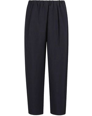 Apuntob Wool Blend Trousers - Blue