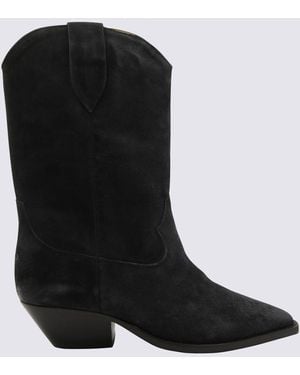 Isabel Marant Leather Duerto Boots - Black