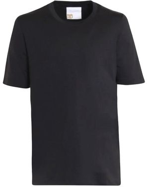 Marco Pescarolo Dark Silk Blend Short-Sleeved T-Shirt - Black