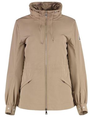 Moncler Enet Techno Fabric Jacket in Natural | Lyst