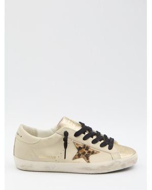 Golden Goose Super Star Trainers - Natural