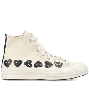 COMME DES GARÇONS PLAY Multi Heart Hi Top - Natural