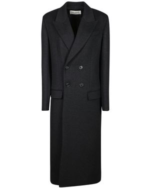 Saint Laurent Coats - Black
