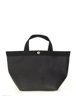 Herve Chapelier Medium Shopping Bag - Black