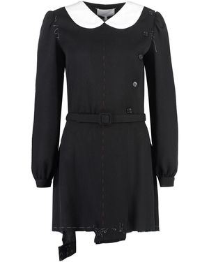 ワンピース MAISON MARGIELA MULTIWEAR WOOL DRESS Maison Margiela Check multiwear dress | REVERSIBLE