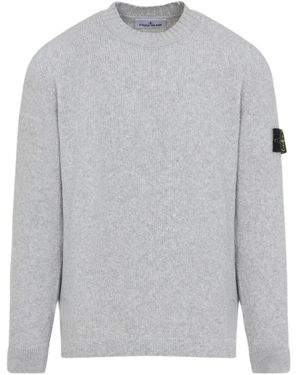 Stone Island Wool Crew Neck Jumper - Grey