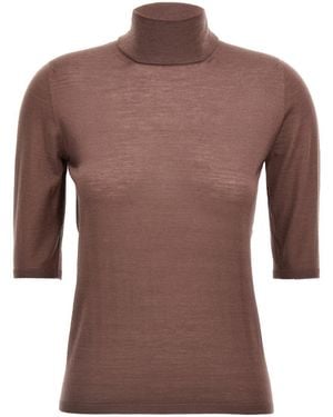 Max Mara 'Cecina' Turtleneck Jumper - Brown