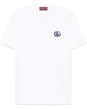 Gucci Logo Cotton T-Shirt - White