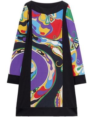 Emilio Pucci Printed Short Dress - Blue