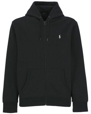 Polo Ralph Lauren Double-Knitted Hoodie - Black
