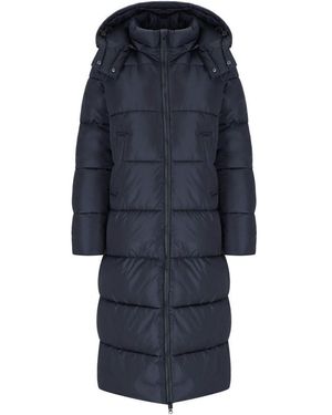 Save The Duck Colette Hodded Padded Jacket - Blue