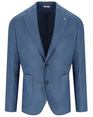 Manuel Ritz Carta Da Zucchero Single-Breasted Jacket - Blue