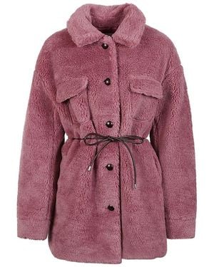 Molliolli Faux Fur Coat - Purple
