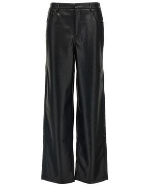 ROTATE BIRGER CHRISTENSEN Wide Leg 5 Pocket Trousers - Black