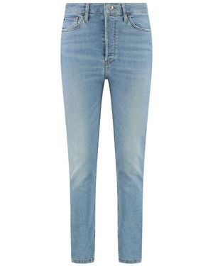 RE/DONE 90S High-Rise Skinny-Fit Jeans - Blue