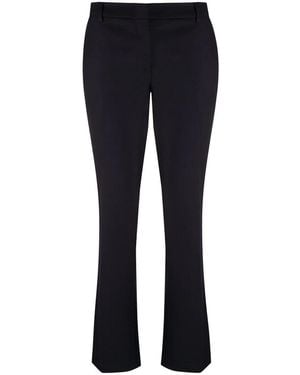 L'Autre Chose Mid-Rise Cropped Trousers - Blue