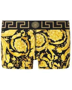 Versace Jersey Boxer Shorts - Yellow