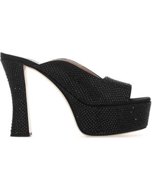 Miu Miu Sandals - Black