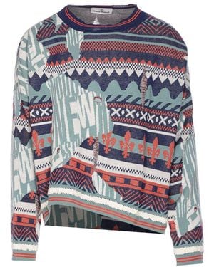 Vivienne Westwood Broken Fair Isle Jumper - Blue