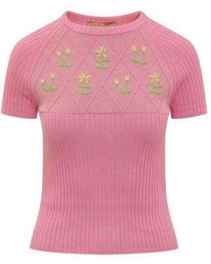 Cormio Lurex T-Shirt - Pink