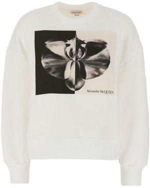 Alexander McQueen Sweatshirts - White