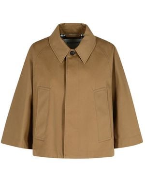 Burberry Polyester Blend Cape - Brown