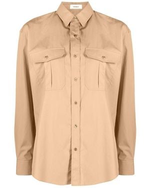 Wardrobe NYC Oversize Shirt - Natural