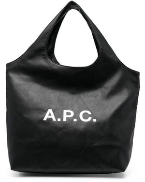 A.P.C. Ninon Tote Bags - Black