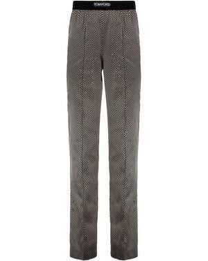 Tom Ford Silk Trousers - Grey