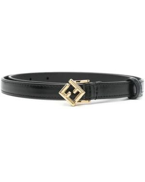 Fendi Ff Diamonds Thin Belt Accessories - White