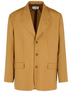 MM6 by Maison Martin Margiela Wool Blazer - Natural