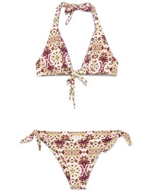 Anjuna Abstract Print Bikini - White