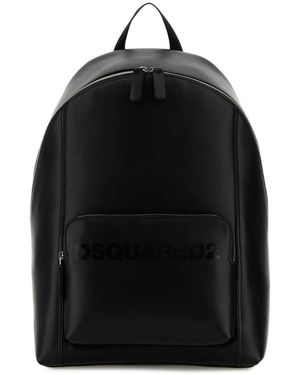 DSquared² Dsquared Leather Backpack - Black