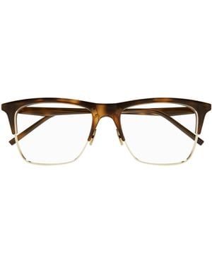 Saint Laurent Sl 786 Linea Sl Logo Eyeglasses - Brown