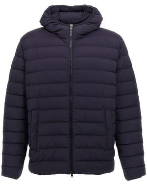 Herno Hooded Down Jacket - Blue