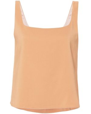 Forte Forte Stretch Cady Crepe Top - Natural