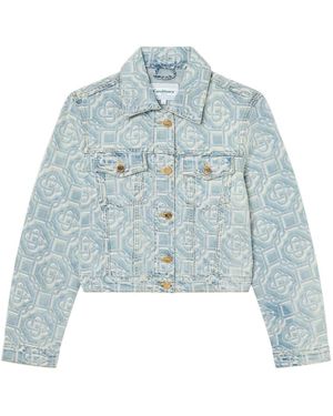 CASABLANCA Monogram Denim Jacket - Blue