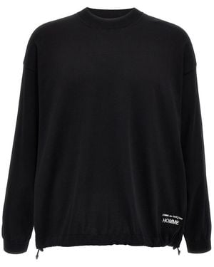 Comme des Garçons Logo Embroidery Jumper - Black