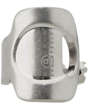 MM6 by Maison Martin Margiela Logo Ring - White