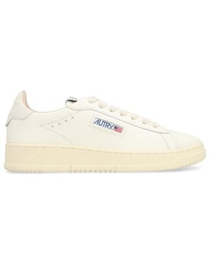 Autry Dallas Leather Low-Top Trainers - White