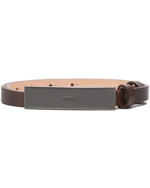 Max Mara Newplate1 Classic Belt Accessories - White