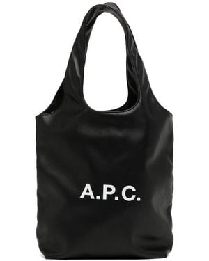 A.P.C. Ninon Small Tote Bags - Black