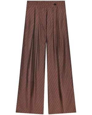 Dries Van Noten Pamplona Wide Leg Trousers - Brown