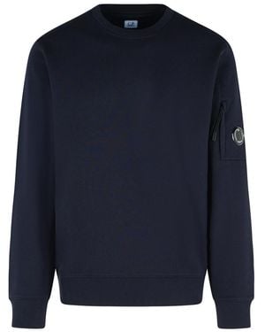 C.P. Company 'Raised' Cotton Sweatshirt - Blue